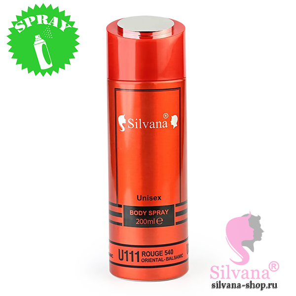 Silvana U111 Rouge 540 парфюмированный дезодорант